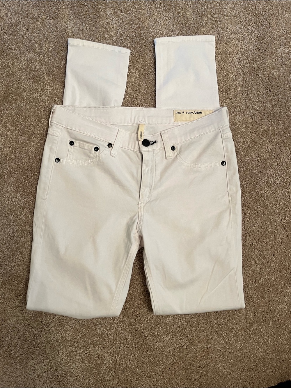 rag & bone White Women’s Five-Pocket Jeans